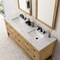 James Martin Vanities Breckenridge 72in Double Vanity, Light Natural Oak w/ 3 CM Carrara Marble Top 330-V72-LNO-3CAR - alternate 3